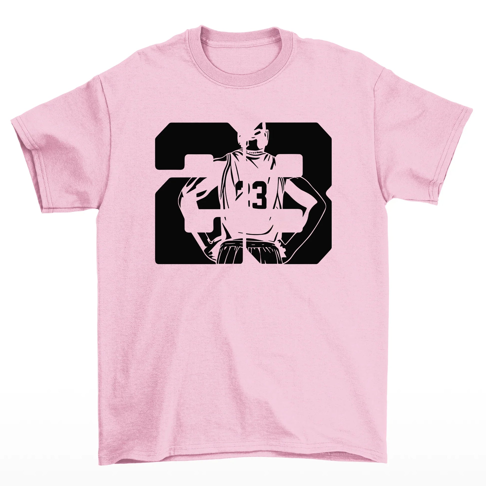 Camiseta Básica Unissex Basketball - Rosa bebê