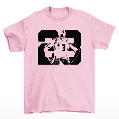 Camiseta Básica Unissex Basketball - Rosa bebê