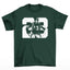 camiseta básica estampa de baskete numero 23 - verde 