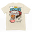 camiseta básica pérola com estampa de cesta de basquete scored - Pérola
