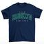 Camiseta Feminina Estilo Brooklyn New York 1898 Azul-marinho