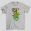 Camiseta Básica Alienigena Psicodelico- CINZA 