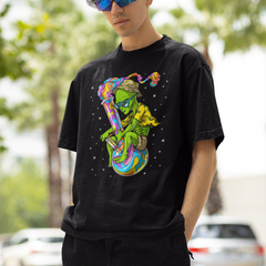 Camiseta Básica Alienigena Psicodelico