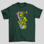 Camiseta Básica Verde Alienigena Psicodelico -VERDE 