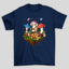 Camiseta Básica Acampamento Cogumelos Mágicos - AZUL MARINHO 