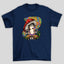 Camiseta Básica Cogumelo Mágico Hippie - AZUL MARINHO 