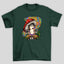 Camiseta Básica Cogumelo Mágico Hippie - VERDE 
