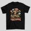 Camiseta Básica Love Yourself Cogumelos Mágicos - PRETO 