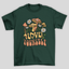 Camiseta Básica Love Yourself Cogumelos Mágicos - VERDE 