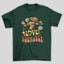 Camiseta Básica Love Yourself Cogumelos Mágicos - VERDE 