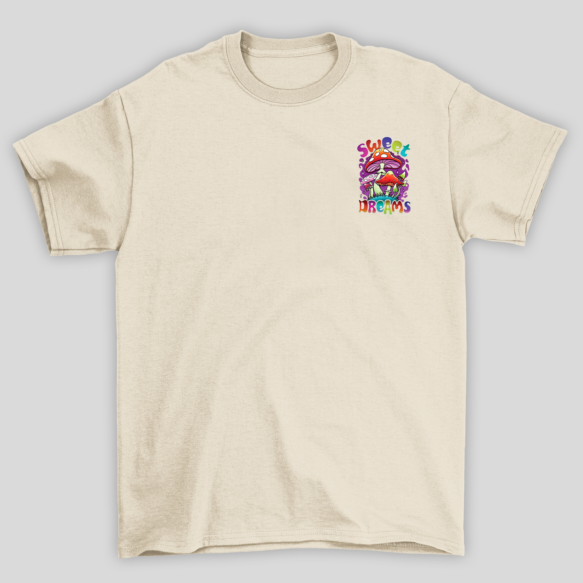 Camiseta Básica Pérola Sweet Dreams Cogumelos Mágicos