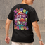 Camiseta Básica Preta Sweet Dreams Cogumelos Mágicos