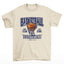 camiseta básica  com estampa de cesta de basquete - pérola
