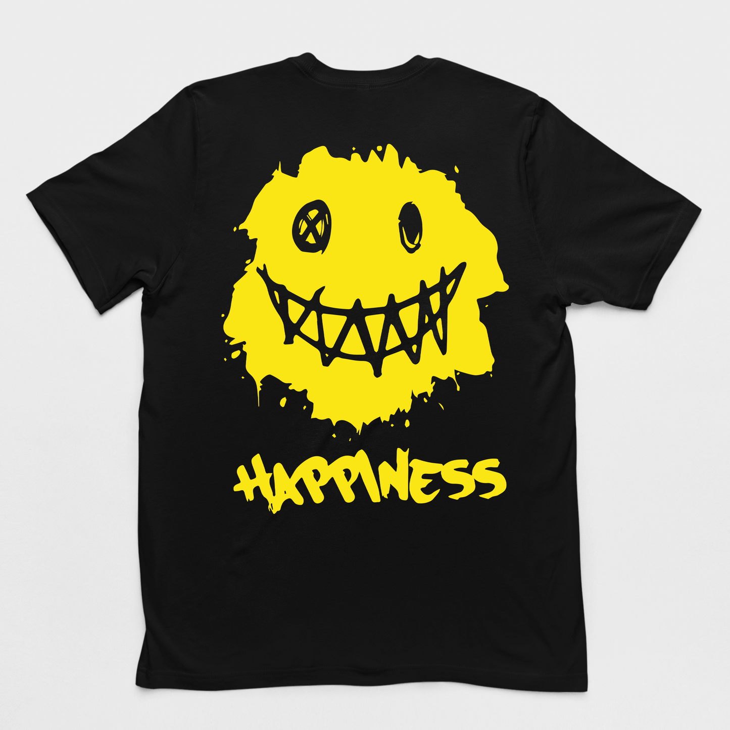 Camiseta Básica Happiness Smile - preto