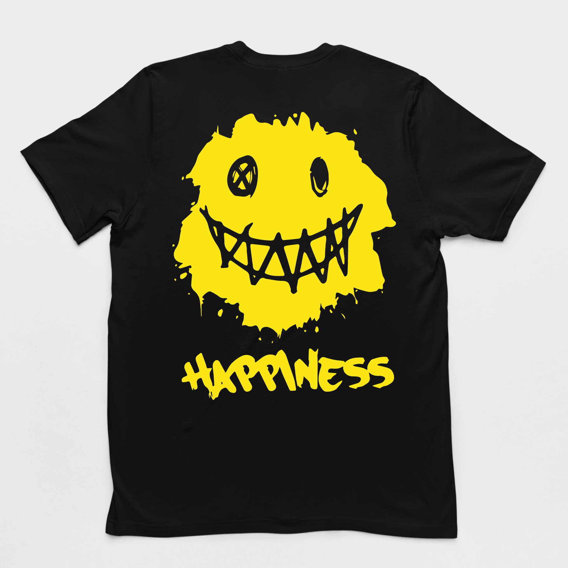 Camiseta Básica Happiness Smile - preto