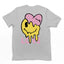 Camiseta Feminina Love Heart Smile Melting Coração - CINZA 