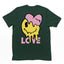 Camiseta Feminina Love Heart Smile Melting Coração -  VERDE 