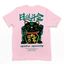 Camiseta Básica Com Estampa Gatinho Preto Segurando Moeda- Rosa bebe