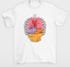 Camiseta Feminina Com Estampa Gatinhos Orgãos- Branco