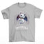 Camiseta Básica Com Estampa Gatinho Morcego Gótico- Cinza