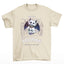 Camiseta Básica Com Estampa Gatinho Morcego Gótico- Pérola