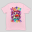 Camiseta Básica Rosa Bebê Sweet Dreams Cogumelos Mágicos