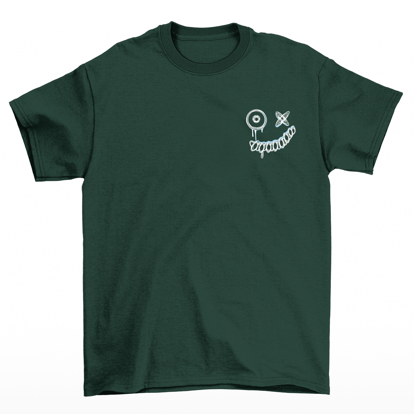 Camiseta Street Masculina Smile Psycho Moda - verde