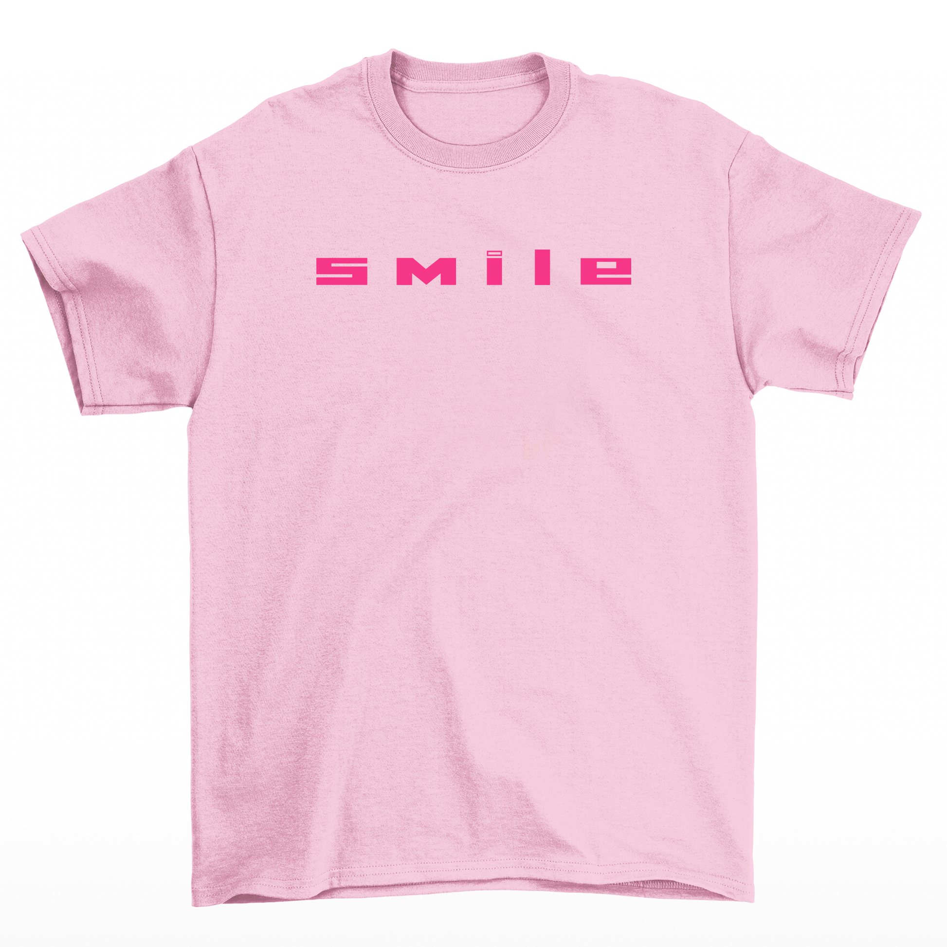 Camiseta Masculina Smile Psycodelic Street - rosa bebê