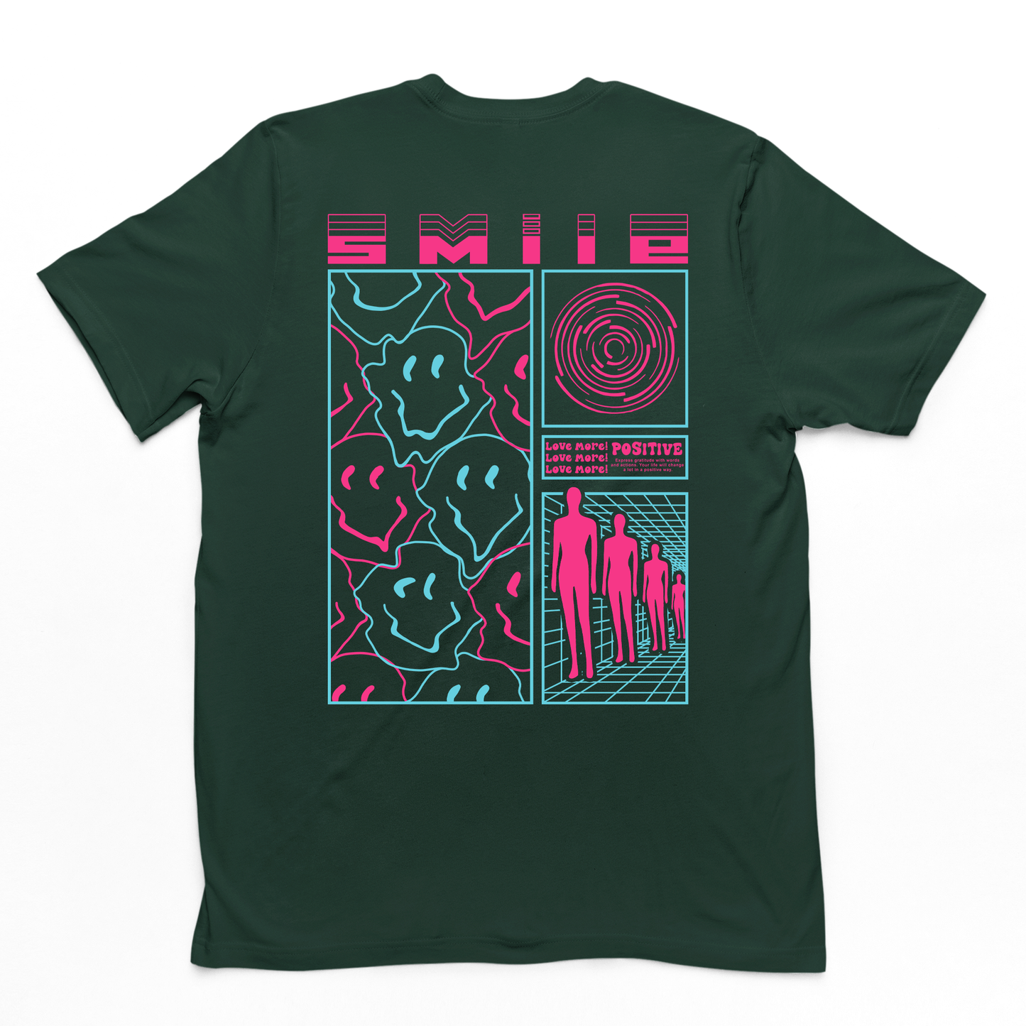 Camiseta Masculina Smile Psycodelic Street - verde