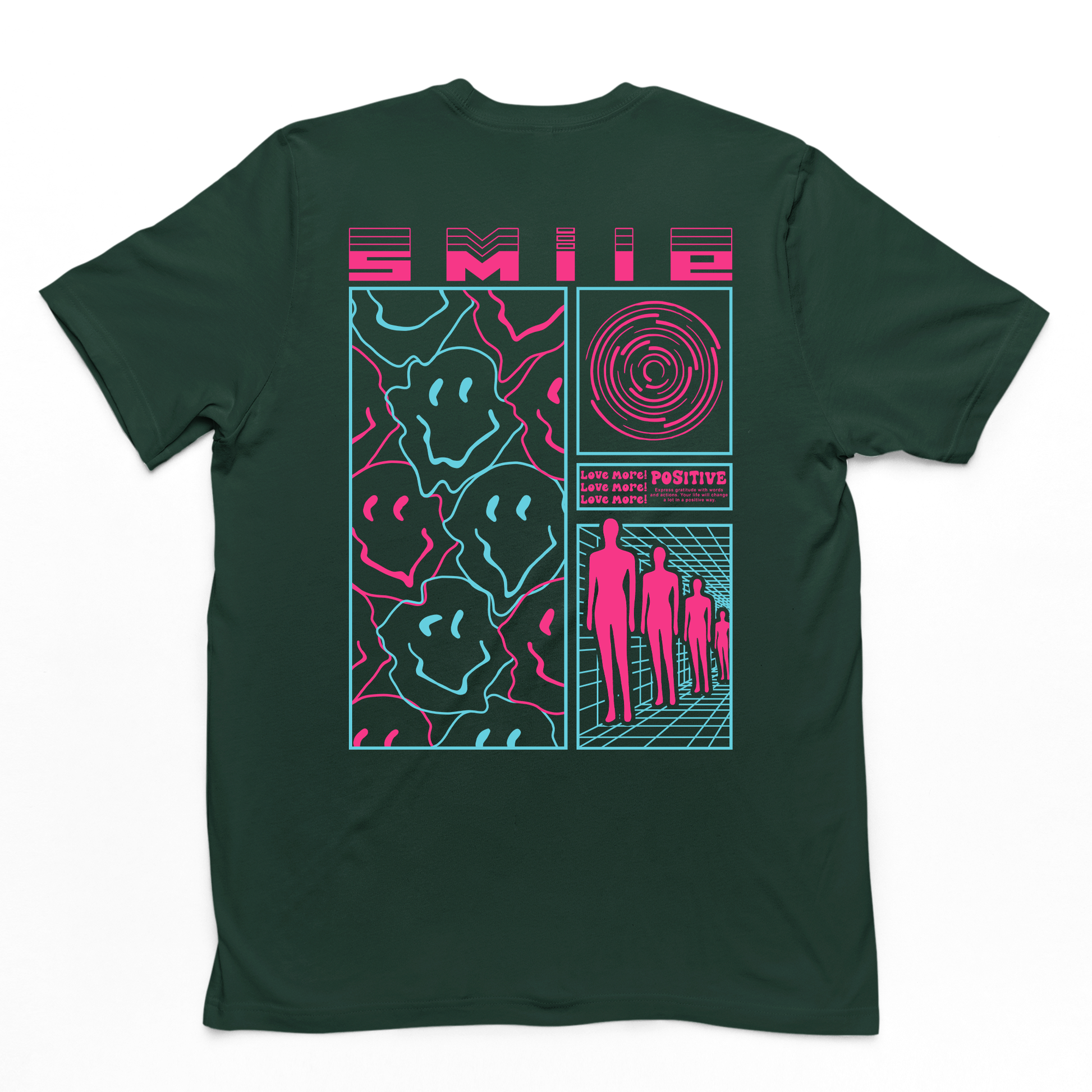 Camiseta Masculina Smile Psycodelic Street - verde