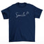 Camiseta Feminina Smile Sorria Sorriso - azul-marinh