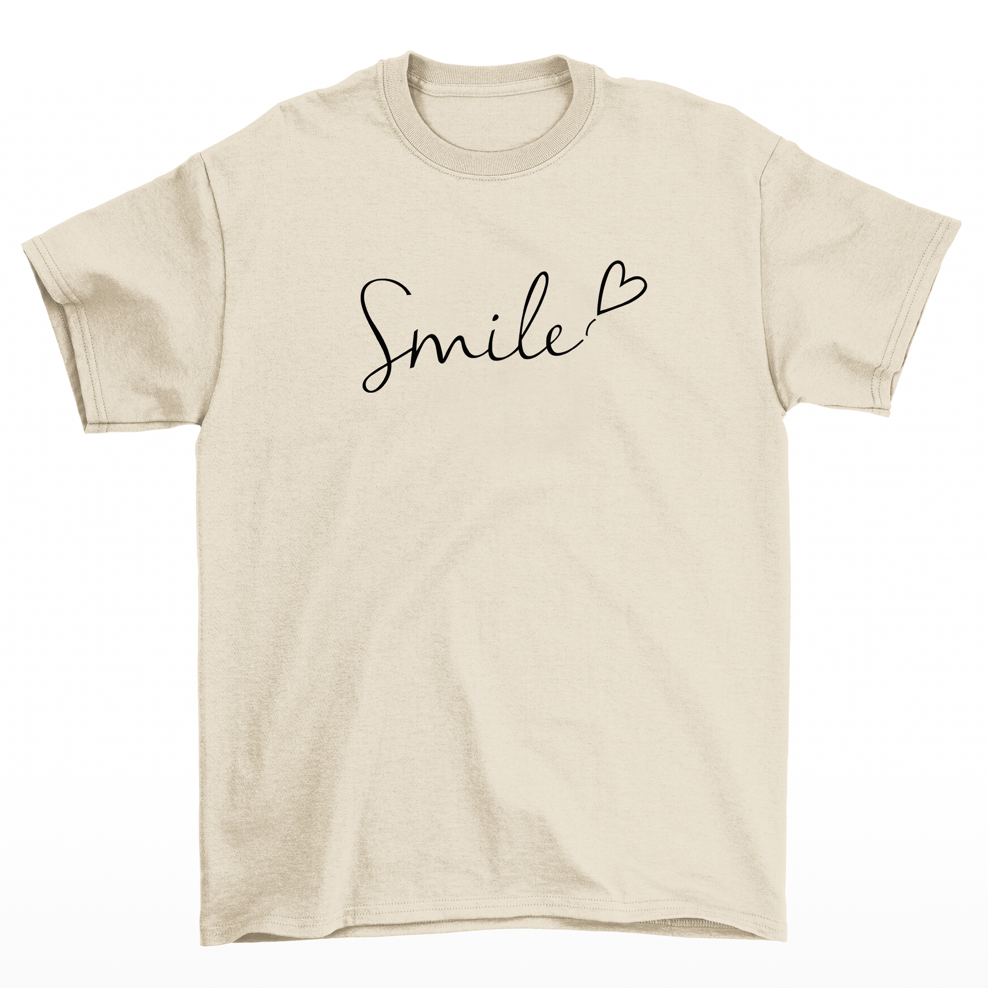 Camiseta Feminina Smile Sorria Sorriso - pérola