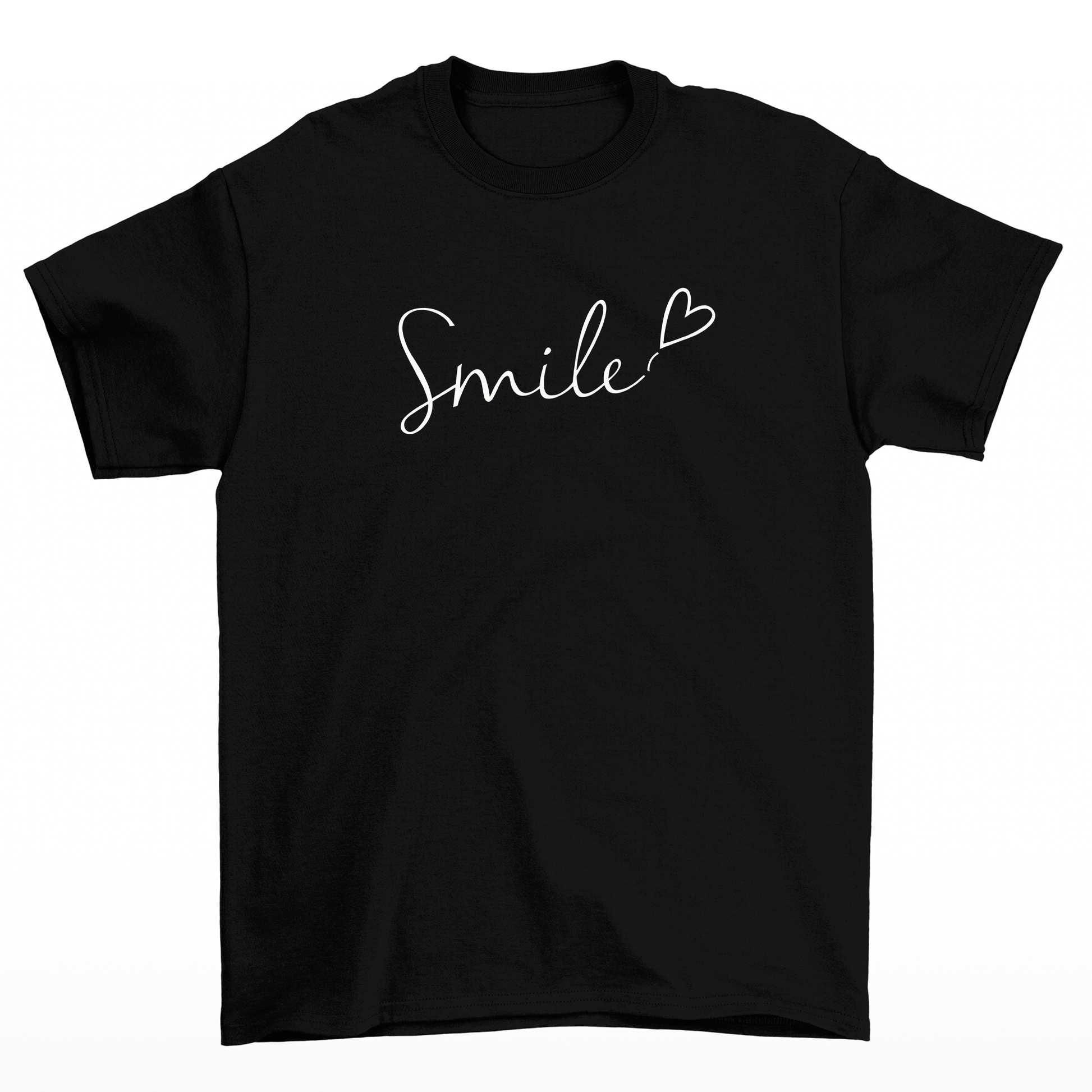 Camiseta Feminina Smile Sorria Sorriso - preto