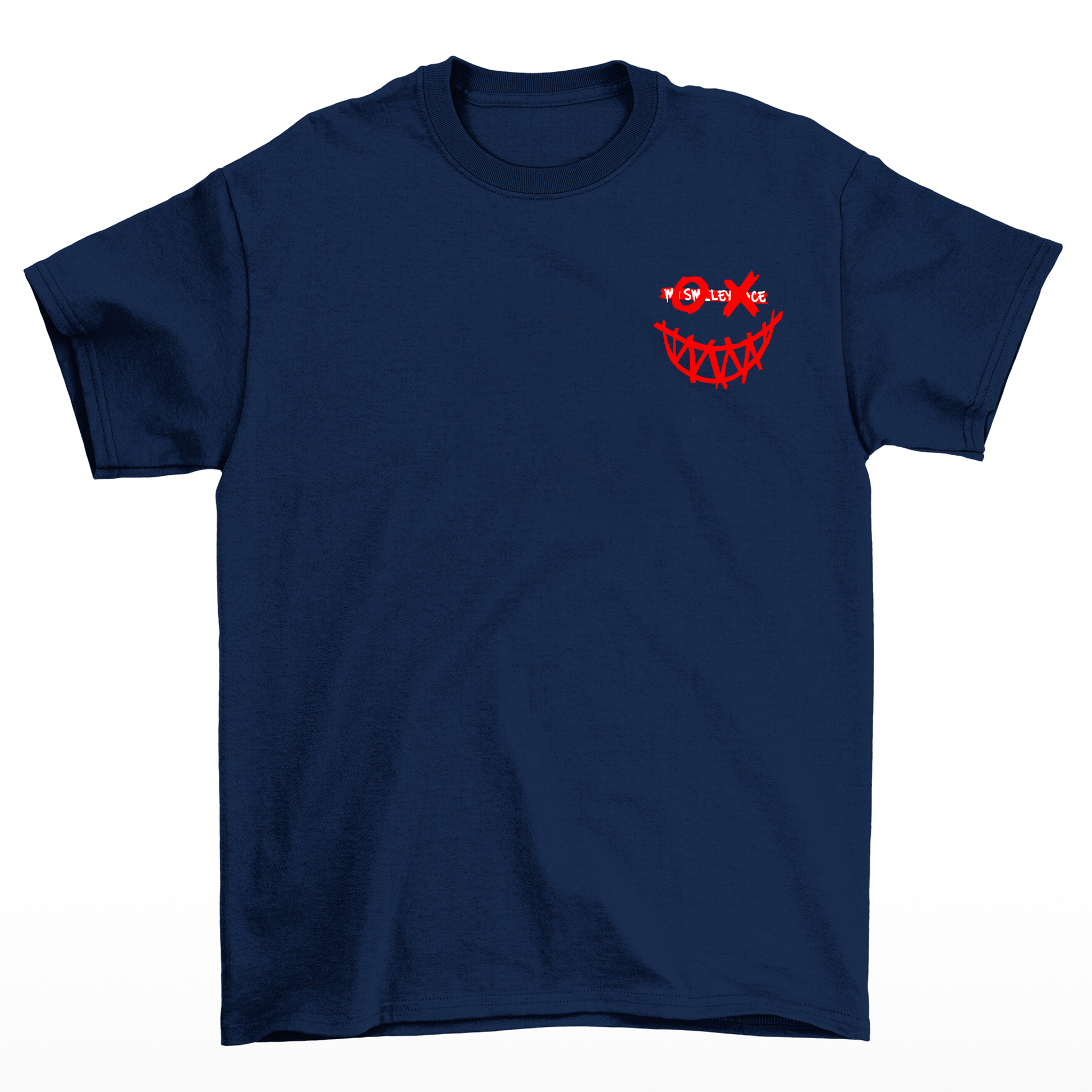 Camiseta Masculina Street Smile XO Smiling Face - azul-marinho