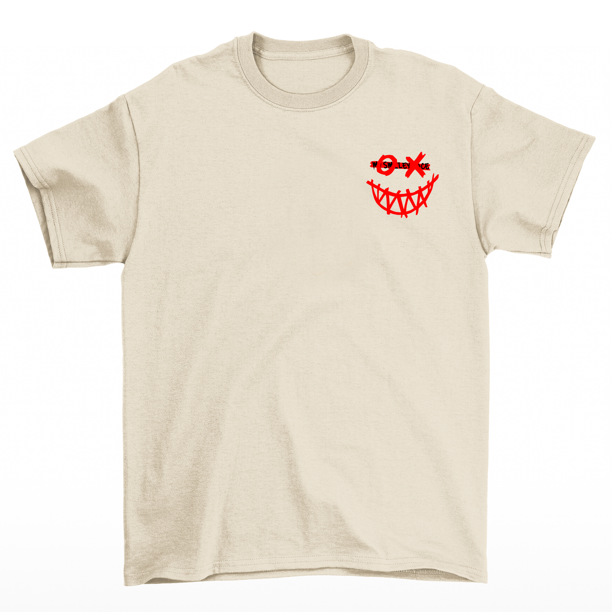 Camiseta Masculina Street Smile XO Smiling Face - pérola
