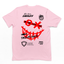 Camiseta Masculina Street Smile XO Smiling Face - rosa bebê