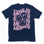 Camiseta Básica Unissex Time Is Money Smile - azul-marinho