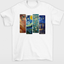 Camiseta Basica Com Colagens  -VAN GOGH ART- Branco