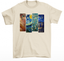 Camiseta Basica Com Colagens  -VAN GOGH ART-  Pérola