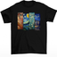 Camiseta Basica Com Colagens  -VAN GOGH ART- Preto