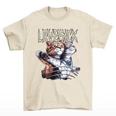 Camiseta básica Com Estampa Gatinho Titanic- pérola