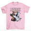 Camiseta básica Com Estampa Gatinho Titanic- rosa bebe