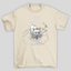 Camiseta básica pérola gatinho alternativo