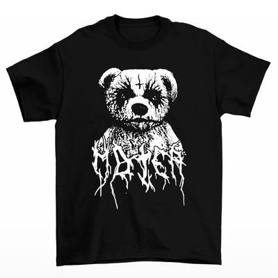 Camiseta Básica estampa Aesthetic Bear Urso - Preto