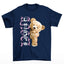 camiseta basica urso anjo - azul marinho