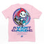 CAmiseta Básica bebê Com Estampa Panda Skate Segurando Bandeira - rosa