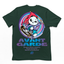 CAmiseta Básica Com Estampa Panda Skate Segurando Bandeira - Verde