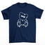 camiseta básica azul marinho com estampa de urso fofo - Azul Marinho