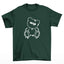 camiseta básica verde com estampa de urso fofo - Verde