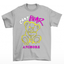 camiseta basica estampa ursinho can't bear anymore - cinza